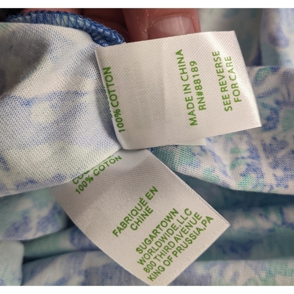 🆕 Lilly Pulitzer Rejina Ruffle Dress in Hey Hey Soleil Blue Haven XS - Picture 7 of 9